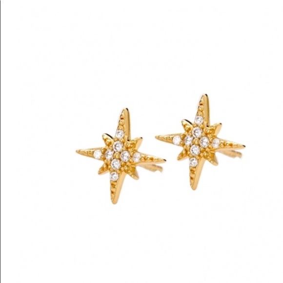 ⭐️Gold⭐️ Star Burst Stud Earrings - Picture 3 of 3